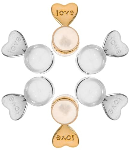 Mipcase 6 piezas Tuercas para Pendientes de Silicona Suave Reemplazo Seguro para Mujeres y Adolescentes Resistentes y Cómodas para Sostener Aretes Pesados