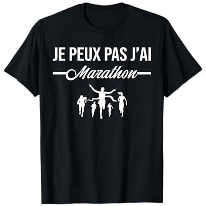 Je Peux Pas J'Ai Marathon Marathonien Course à Pied drôle T-Shirt