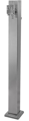 GSATREY Columna De Agua Vertical para Jardín De Acero Inoxidable 304, con Soporte para Manguera, Fuente Decorativa para Exterior, Fuente Jardin Exterior para Riego de Jardín(60cm/23.6in)