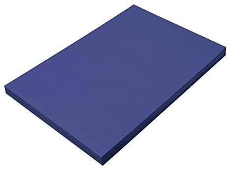 SunWorks Baupapier 100 Sheets dunkelblau