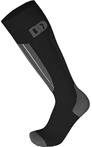 BootDoc 01-0500-040 Medium Kompressions Skistrümpfe Shadow 7 black/grey - S