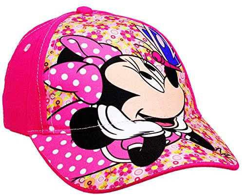 alles-meine.de GmbH Basecap - - Minnie Mouse - inkl. Name - Größe 3 bis 12 Jahre - universal & verstellbar - 100% Baumwolle - für Mädchen - Kinder - Mütze/Sommermütze Baseball..