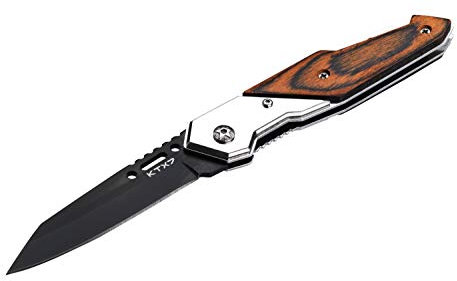 KTX7® Messer Klappmesser Taschenmesser RS mit Holzgriff