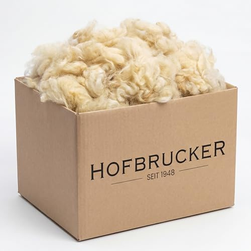 Hofbrucker® Universal Schafwolle Dünger - Unbehandelter natürlicher Schneckenschutz & Dünger für Garten & Hochbeet - Schafwolldünger für Gemüse gegen Schnecken (8kg)