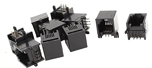 A ABSOPRO RJ11 Modulare Jack 6P6C Presa Montaggio Telefono Connettori Set 10