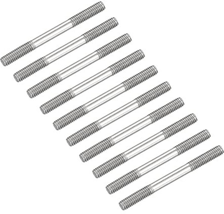 METALLIXITY 20Stk Beidseitige Stiftschraube M4 45mm 304 Edelstahl Stabschraube für Haushalt