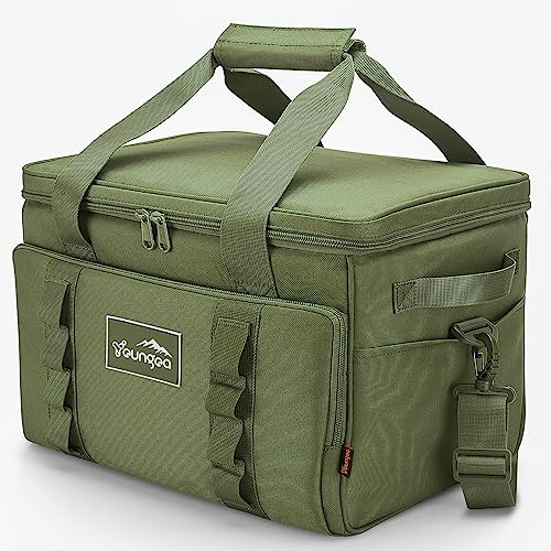 Youngoa Cooler Bag 48 Cans Insulated Soft Cooler Ice Chest Large Collapsible Cooler Bag 32L Soft Side Coolers for Picnic, Beach, Camping, Travel