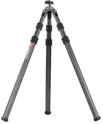 SUNWAYFOTO T4030CSI-D, trípode de fibra de carbono de 68 pulgadas de alto con cabezal de bola o rifle Arca de 38 mm, tubos de 40 mm, 3 secciones