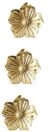 Artibetter 3 Stk Blumengriff aus Messing Knöpfe für Blumenschränke Knöpfe für Küchenschränke Schubladengriff schrankknauf vintage ziehgriff Kommode Golddekor Schrankgriffe Haustürgriffe