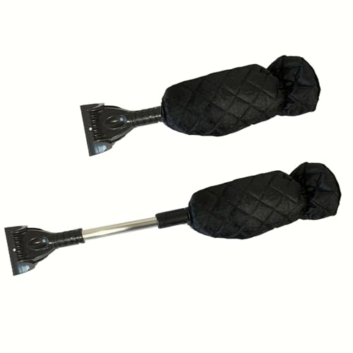 Grattoir Voiture Noir, Grattoir Neige Auto, Noir Grattoir Neige, Auto Grattoir Voiture, Grattoir Glace Noir, Raclette Neige Voiture, Grattoir Pare Brise, pour Voitures,Camions