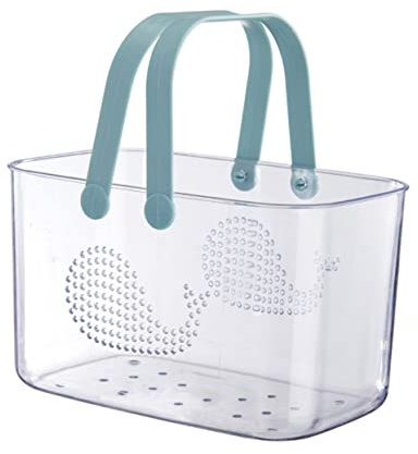 DRESSOOS Duschkorb Aus Kunststoff Tragbarer Badezimmerkorb Mit Griffen Aufbewahrungskorb Für Dusche Kleiner Organizer Für Bad Und Küche