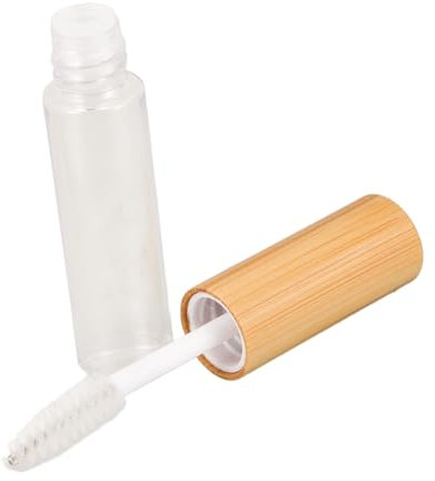 OSOLADY Bambus-Hohlröhren-Mascara Behälter für Lipgloss Mascara-Spender Reiniger leere Wimpernserumtube tragbar kunststoff kosmetikbehälter Wimperntusche leer Mini-Mascara-Tuben Plastik