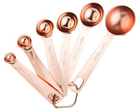 Cabilock Cucharas Medidoras De 6 Tamaños Ideal Para Repostería y Cocina Familiar