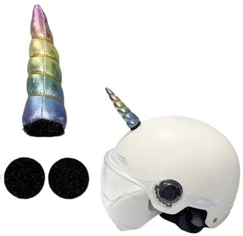 NHQZ Motorradhelm Ohren,Einhorn,Motorradhelm Deko,Skihelm Deko,Niedliches Helmzubehör Ohren,Motorrad Helm Hörner Eckdekoration,Helm-Dekoration