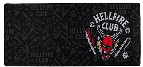 Cinereplicas Stranger Things - Hellfire Club skrivbordsmatta - 80 x 35 cm - officiell licens