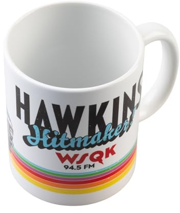 Grupo Erik Ceramic Mug - Stranger Things Merchandise | 12.3 oz - 350 ml Coffee Mug Tea, Cool Mugs and Cups | Stranger Things Gifts Under 15 Pounds, Gifts For Friends