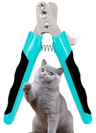 Cortador de garras genérico para mascotas – Cortador de uñas manual seguro de acero inoxidable | Cortador de garras para perros – para cachorro gato conejo corte y tamaño interior