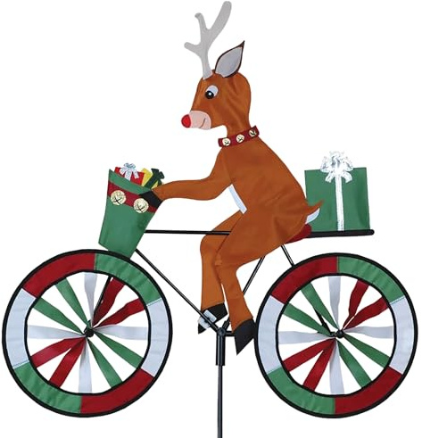 Premier Kite Bike Spinner Reindeer Wetterfahnen, Grün
