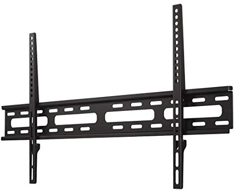 Hama TV Wandhalterung für Fernseher bis 75 Zoll (sehr Flacher Wandhalter, VESA 50x50-800x400, für Flachbildfernseher bis 60 kg, mit Wasserwaage) Fernsehhalterung, schwarz