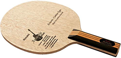 Nittaku NC-0384 Tischtennisschläger Acoustic Carbon Shake Hand für Attack Spezialmaterial gerade