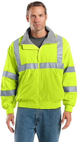 Port Authority Enhanced Visibility Challenger Jacket with Reflective Taping, Safety Yellow/Reflective, Large