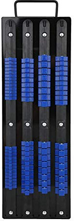 Support de Douille 1/4in 3/8in 1/2in Porte-Douille Pinces pour Rail de Rangement de Douilles 80 Pièces de Clips de Douille