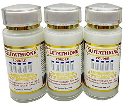 Serum concentré de Glutathione à base de poudre de Glutathione, anti tache de rousseur et tachés, éclaircissant et blanchissant à la vitamine A et E un serum=35 euros