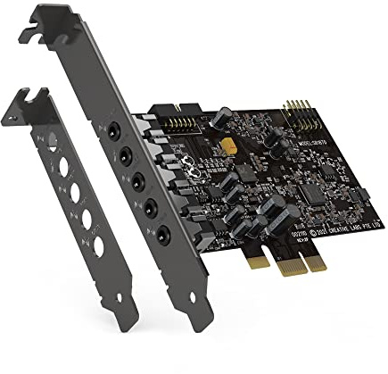 Sound Blaster Audigy FX V2 Up to 24bit/192kHz High Resolution Playback 120dB DNR DAC PCI-E Sound Card SB-AFXV2
