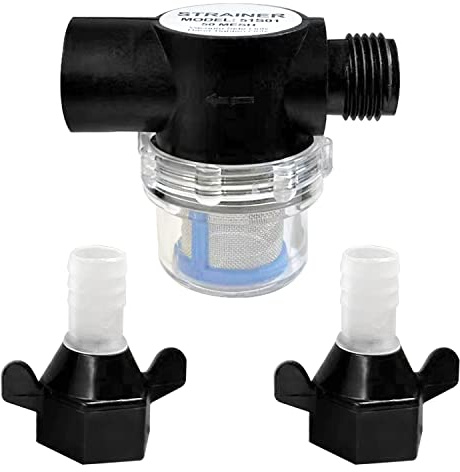 LIGHTEU®, Seaflo 1/2-Wasserpumpenfilter (Sieb), 50-Mesh-Inline-Filter für Wasserleitungen/Bewässerung (Einlass), kompatibel mit den Serien 33/34/42/44/51/54, 51S01+2x51F001