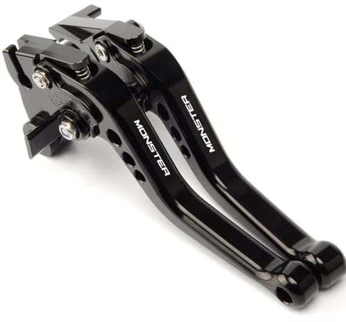 ESPEEDMTC For Ducati Monster 400 620 659 695 696 795 796/ S2R 800 Modificato CNC In Lega di alluminio 6-stadi Regolabile Breve Leva di Frizione del Freno Accessori (Nero)