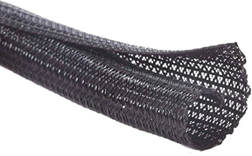 MOZTO Expandable Sleeving Self-closing Braided Cable Wrap Overlaps By 25% Cable Loom Split Wrap, For Pipe Wire Protection Braided Cable Sleeve (Color : 1meter, Size : 50mm)