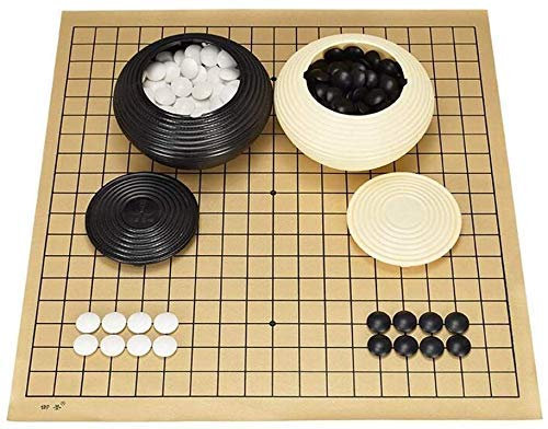CAZARU Schach-Sets und Bretter Go-Bang-Set, einseitig, Erwachsene, schwarz und weiß