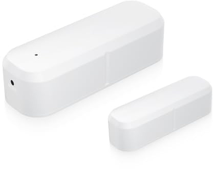 eMylo Smart Door Magnetic Sensor, ZigBee Tür & Fenster Intrusion Detection Alarm, Tuya Life/Smart Life kompatibel, Apps Echtzeit-Benachrichtigungen, einstellbare Lautstärke, Timer.