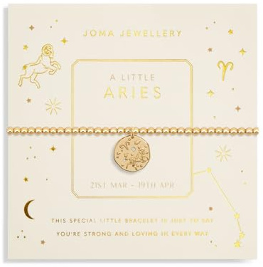 Joma Jewellery STAR SIGN A LITTLE Horoscope Gold Plated Bracelet in 17.5 cm stretch