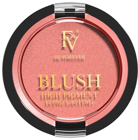 FV Blush Lunga Durata, Fard Makeup Naturale Illuminante, Modulabile e Audace - Leggero e Idratante - Soffice Come Velluto - Palette Blush Adatta a Diversi Gruppi Di Pelle (03 Rose Shimmer, 5g)