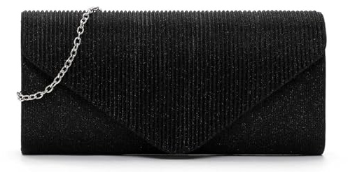 Tamaris Amalia Metallic Clutch Black