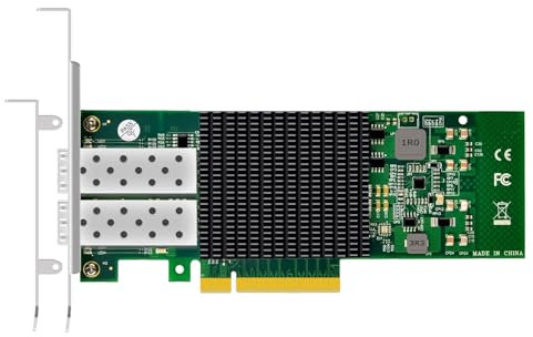 GLOTRENDS ST7268 2-port 10Gb SFP+ Ethernet Network Card with Intel 82599ES Controller, PCIE 2.0 X8 interface, Support Windows 11/10/Windows Server/Linux/ESX/VMware ESXi(Not Support Mac OS)