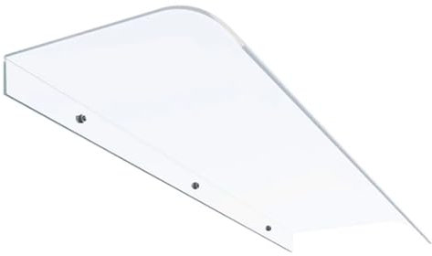 Door Canopy Roofing Canopies,Outdoor Window Rain Shelter Cover,Clear Awning Window,Polycarbonate Cover,Front/Back Door Porch Canopy,UV Rain Snow Protection Shelter (40x340cm/16x134,Facade)