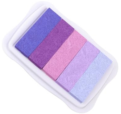 SHINEOFI Stempelkissen Mit Farbverlauf Für Junge Mädchen Farben Wasserbasierte Tinte Schnelltrocknend Für Stoff Holz Papier Und Bastelarbeiten Geeignet