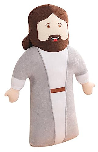 HOMOBABE Jesus Plüschfigur Dekoratives Jesus Kissen Wohnzimmer Schlafzimmer Christliches Für Ostern Weihnachten Kuscheltier Für Religiöse Anlässe