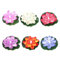 ZOUBAOQ Lot de 6 lampes flottantes de piscine, lumière de lotus flottante pour étang, lampe de jardin LED étanche, lotus artificiel, nénuphar activé à piles pour décoration de bassin de jardin