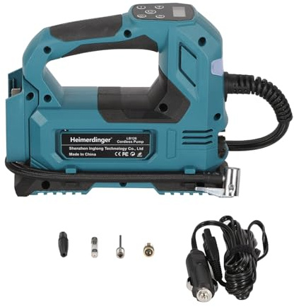 Cordless Tire Inflator Without Battery Compatible with Makita, 120W Digital Air Pump, 120PSI, 18V, Dual Power Mode