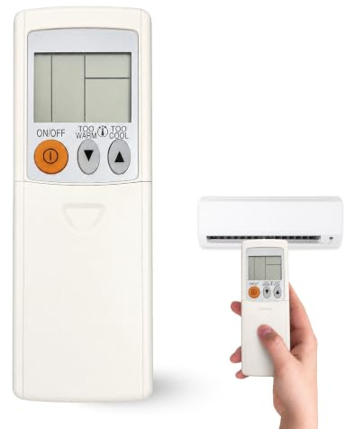TECHZOCO Mando Universal para Aire Acondicionado, Mando Distancia Aire Acondicionado, Mitsubishi KD06ES, Control Remoto LCD Digital, No Incluye Pilas AAA