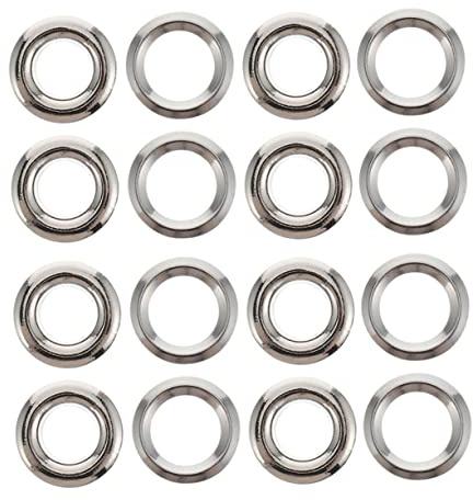 VALICLUD 100 Pezzi Occhielli per Tende Ottone per Facili da Installare Scorrevoli per Camera Bagno Accessori Decorativi