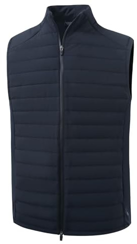 M MAELREG Puffer Vest Men Lightweight Sleeveless Jacket Full Zip Mens Winter Vest Outerwear for Hiking Running Golf