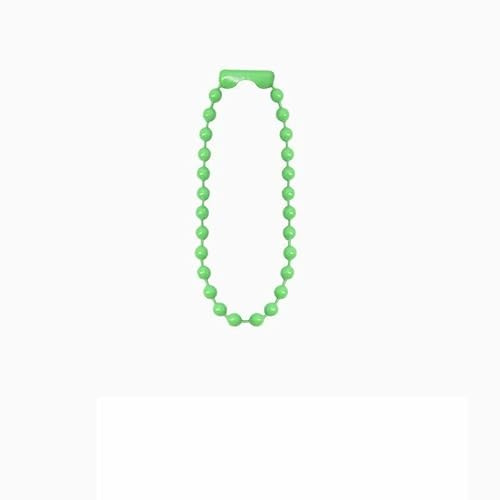 10/30 Stück bunte Kugelketten, passend für Schlüsselanhänger, Anhänger und DIY-Armbänder, Schmuckzubehör, 10 cm x 12 cm, Cyan, 2,4 mm x 12 cm – 30 Stück