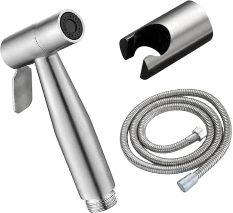 3-Piece Bidet Sprayer Set, Toilet Jet Spray and Bidet Hose | Stainless Steel Construction,Personal Hygiene Enhancement,Pet Bathing,Toilet Cleaning Tool,Versatile Household Sprayer