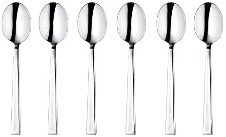 GRÄWE® 6 x Kaffeelöffel aus 18/10 Edelstahl, Serie KOPENHAGEN