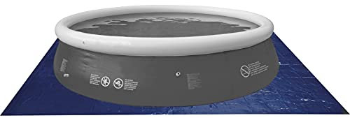 AVENLI Telo base per piscine autoportanti tonde c/struttura, 390 cm, Blu