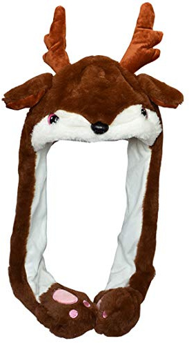 JOYHY Kinder Erwachsene Plüsch Hut Ohr Moving Ear Flap Hut mit Pfote